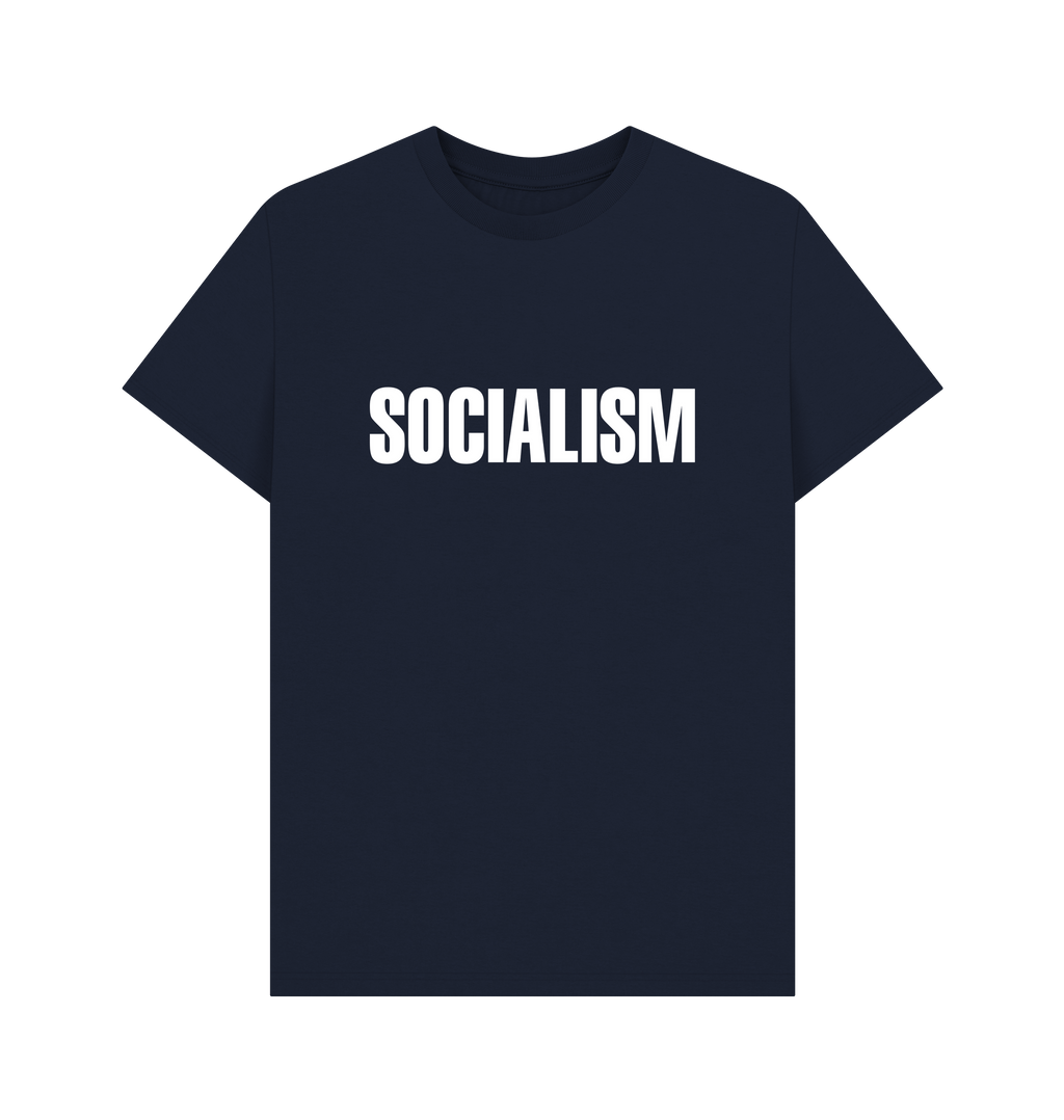 Navy Blue Printed T-shirt Front