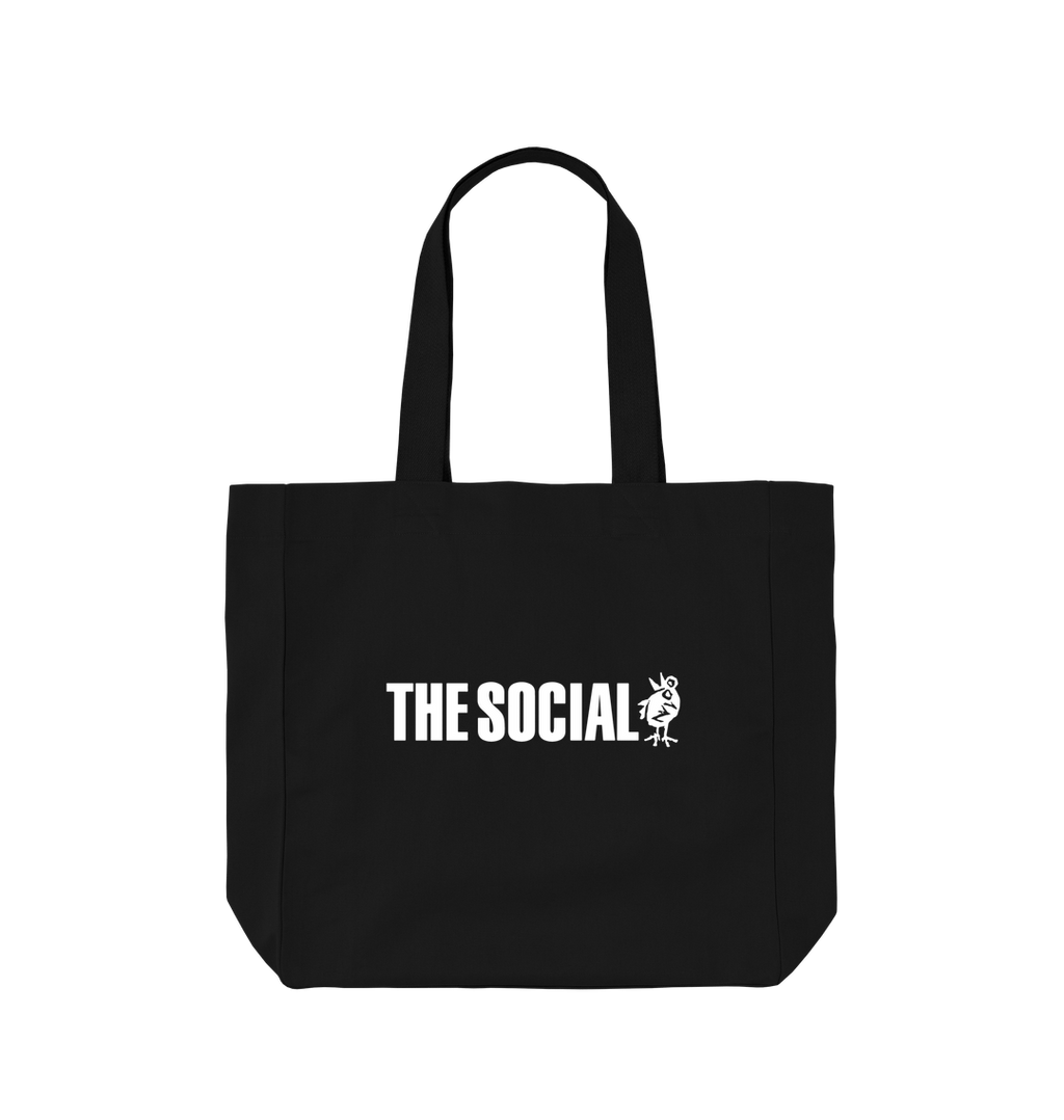 Black Printed Bag Back