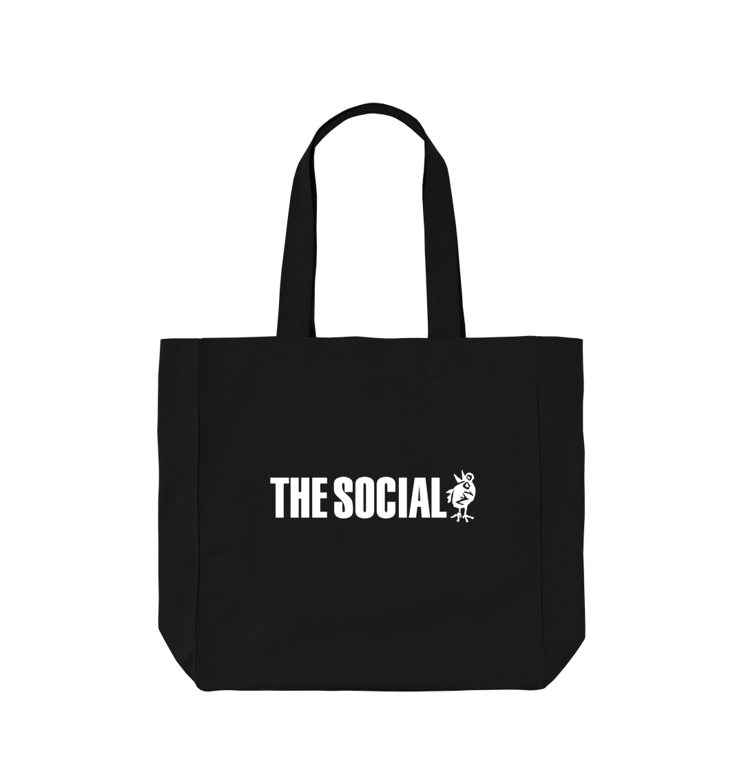 Black Printed Bag Back