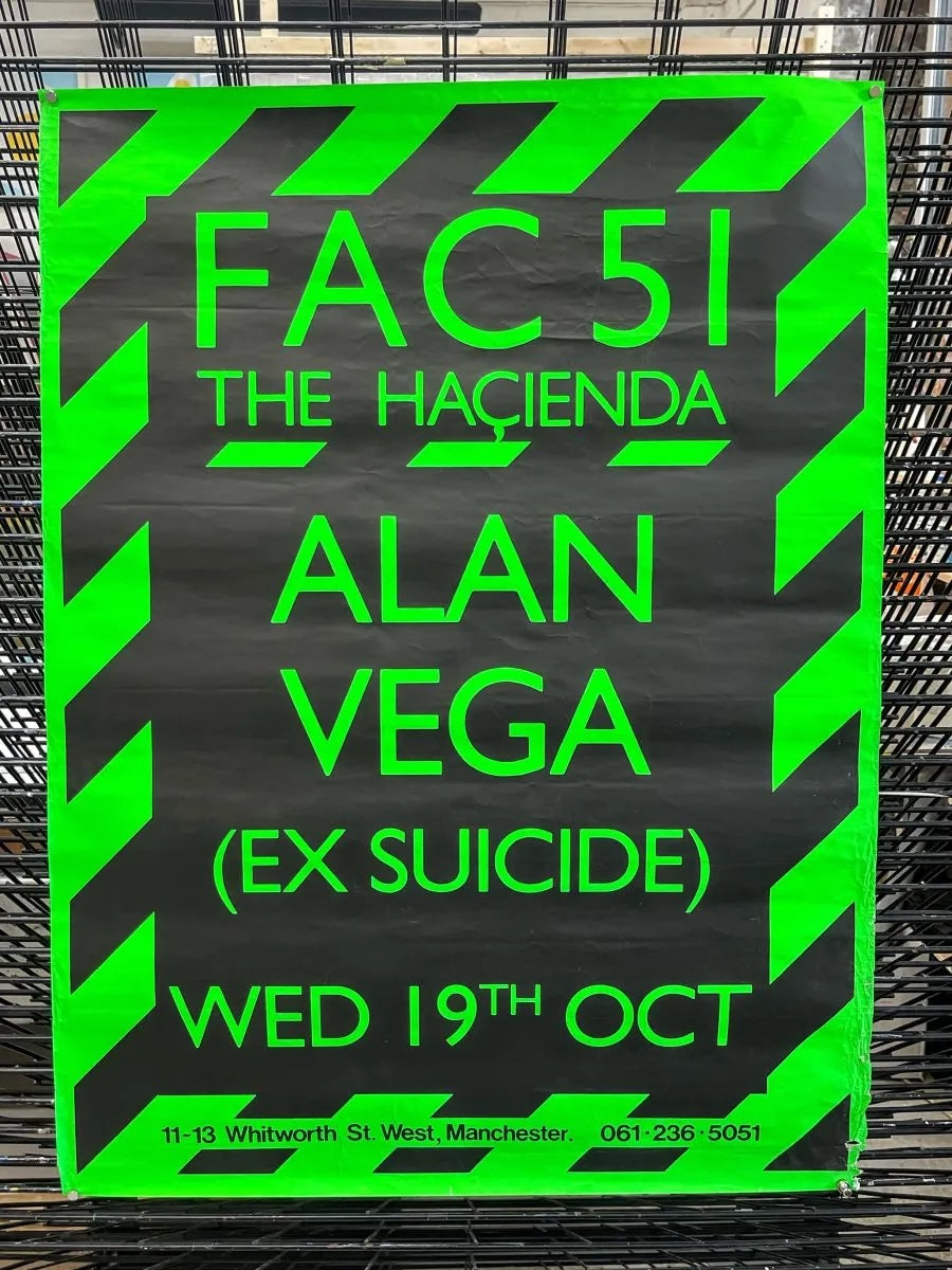 Matthew Rich: Alan Vega at The Haçienda, 19th October: Screenprint