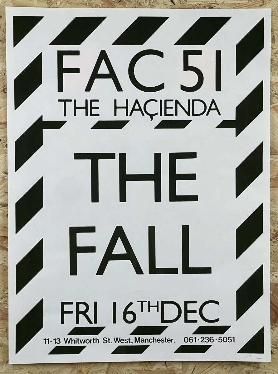 Matthew Rich: The Fall at The Hacienda, 16th December: Screenprint
